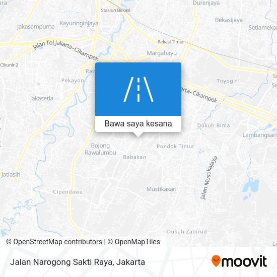 Peta Jalan Narogong Sakti Raya