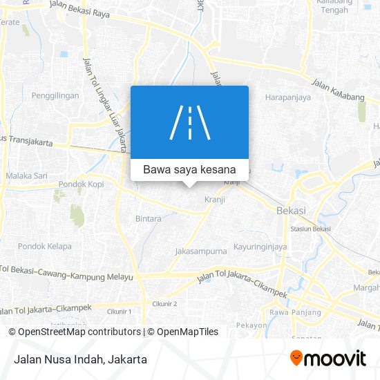 Peta Jalan Nusa Indah