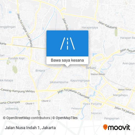 Peta Jalan Nusa Indah 1