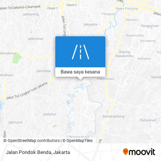 Peta Jalan Pondok Benda