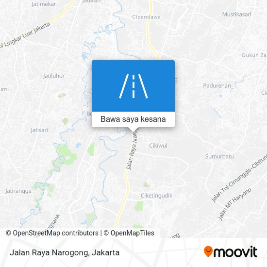 Peta Jalan Raya Narogong