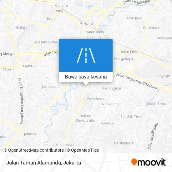 Peta Jalan Taman Alamanda