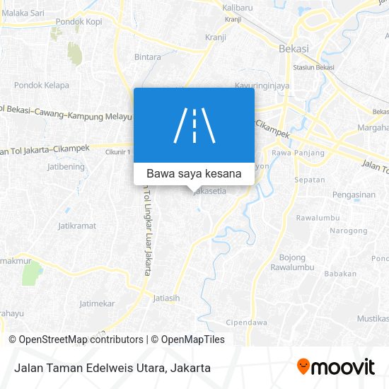 Peta Jalan Taman Edelweis Utara