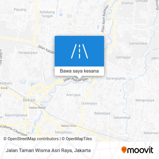 Peta Jalan Taman Wisma Asri Raya