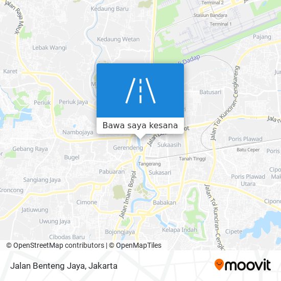 Peta Jalan Benteng Jaya