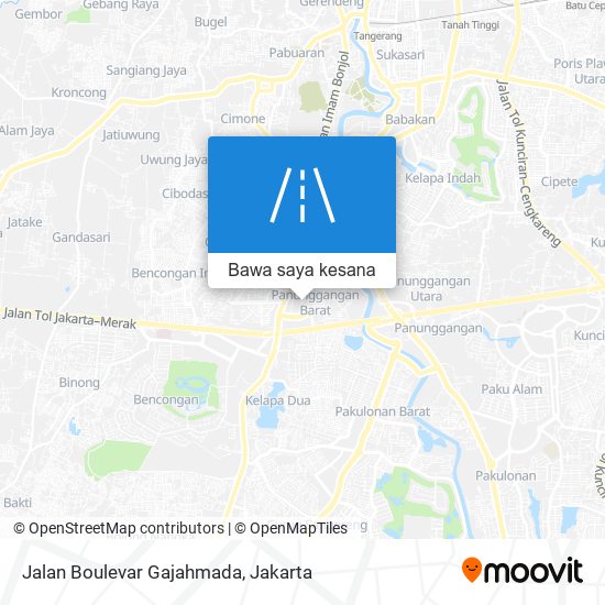 Peta Jalan Boulevar Gajahmada