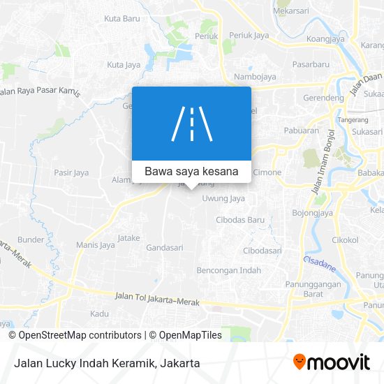 Peta Jalan Lucky Indah Keramik