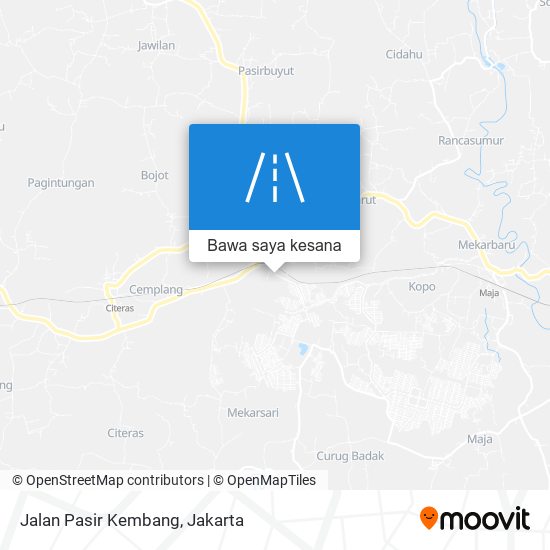 Peta Jalan Pasir Kembang