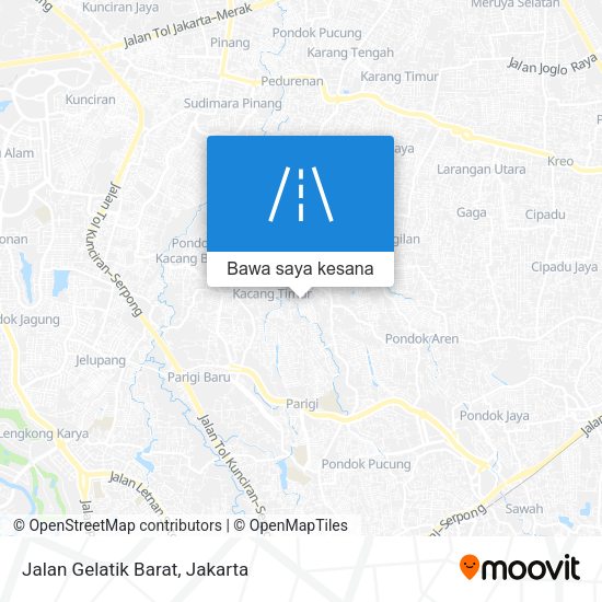 Peta Jalan Gelatik Barat