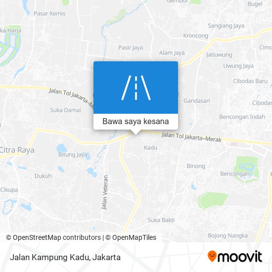 Peta Jalan Kampung Kadu