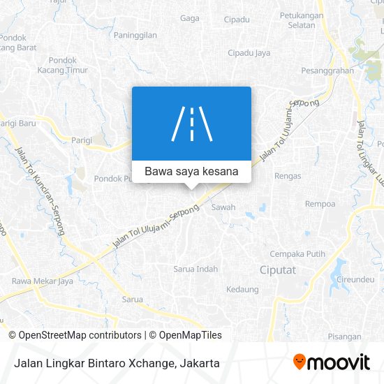 Peta Jalan Lingkar Bintaro Xchange