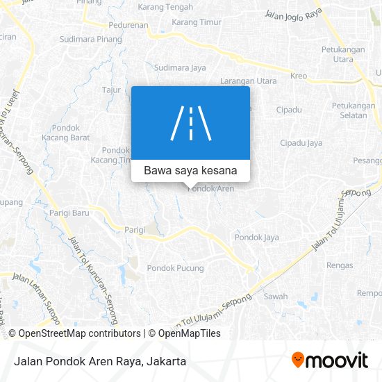 Peta Jalan Pondok Aren Raya