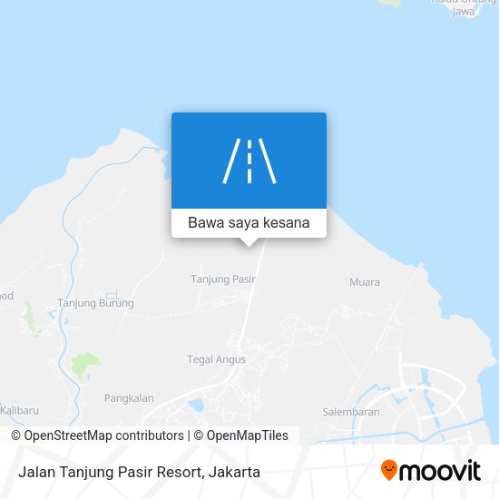 Peta Jalan Tanjung Pasir Resort