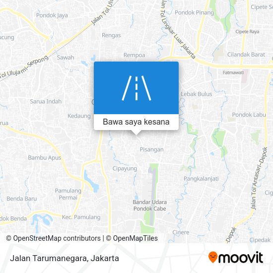 Peta Jalan Tarumanegara
