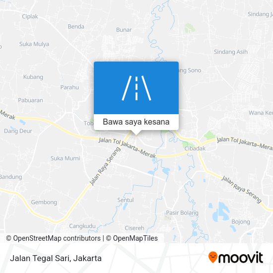 Peta Jalan Tegal Sari