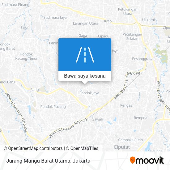 Peta Jurang Mangu Barat Utama