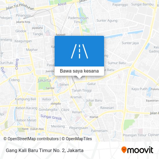 Peta Gang Kali Baru Timur No. 2