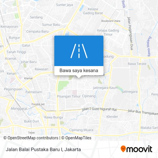 Peta Jalan Balai Pustaka Baru I