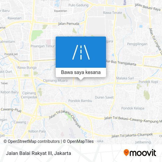 Peta Jalan Balai Rakyat III