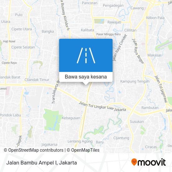 Peta Jalan Bambu Ampel I
