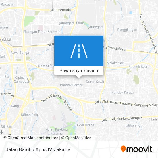 Peta Jalan Bambu Apus IV