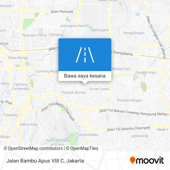 Peta Jalan Bambu Apus VIII C