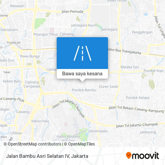 Peta Jalan Bambu Asri Selatan IV