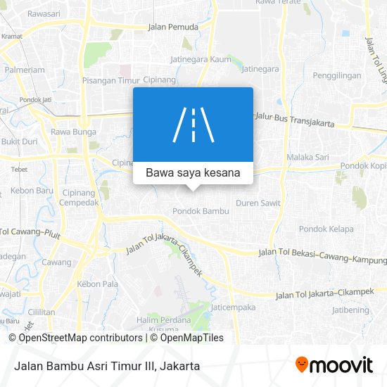 Peta Jalan Bambu Asri Timur III