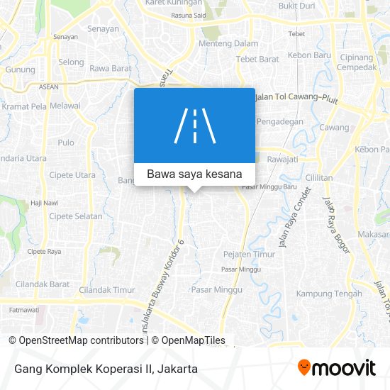 Peta Gang Komplek Koperasi II