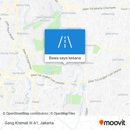 Peta Gang Kramat III A1
