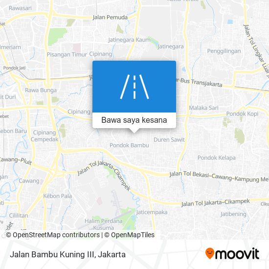 Peta Jalan Bambu Kuning III