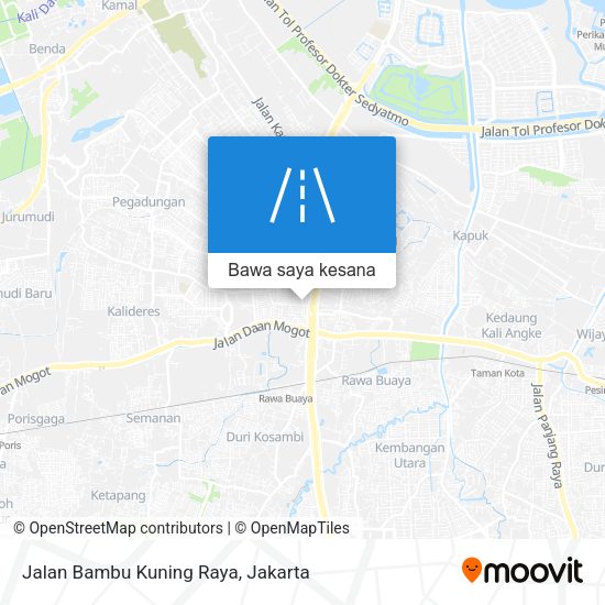 Peta Jalan Bambu Kuning Raya