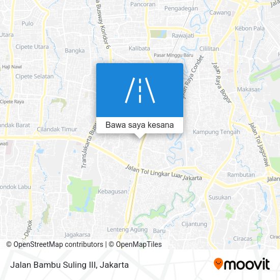 Peta Jalan Bambu Suling III