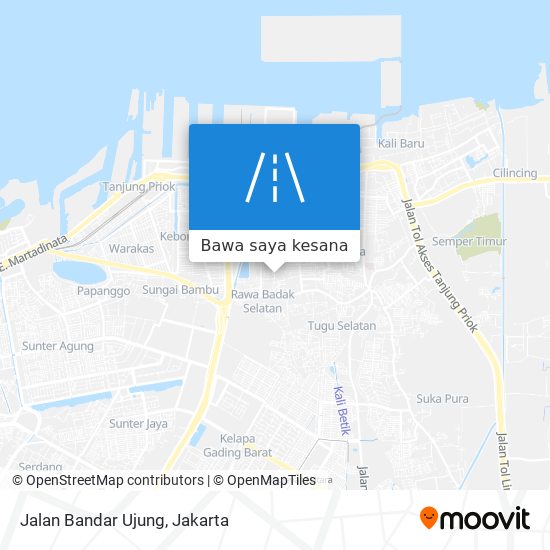 Peta Jalan Bandar Ujung