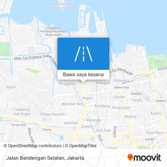 Peta Jalan Bandengan Selatan