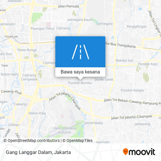 Peta Gang Langgar Dalam