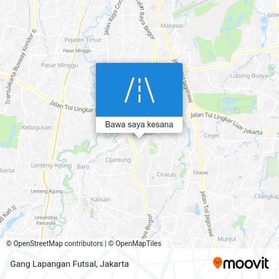 Peta Gang Lapangan Futsal