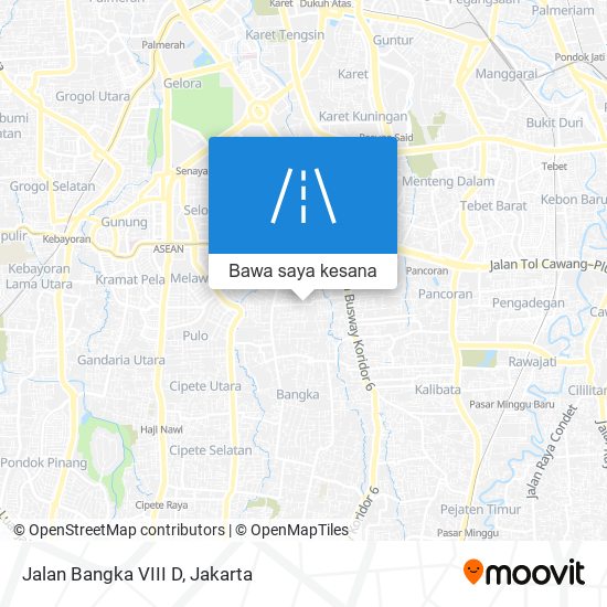 Peta Jalan Bangka VIII D