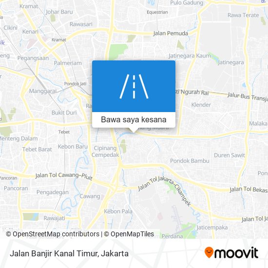 Peta Jalan Banjir Kanal Timur