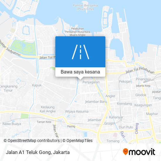 Peta Jalan A1 Teluk Gong