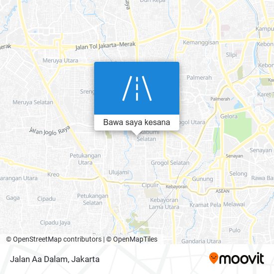 Peta Jalan Aa Dalam