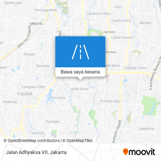 Peta Jalan Adhyaksa VII