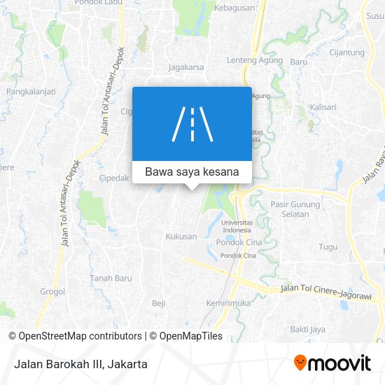 Peta Jalan Barokah III