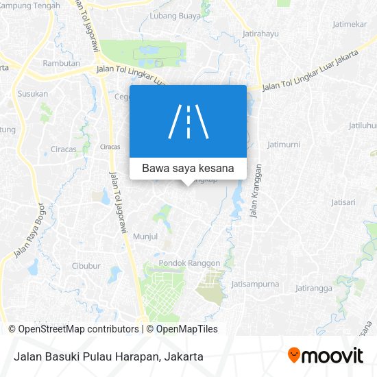 Peta Jalan Basuki Pulau Harapan