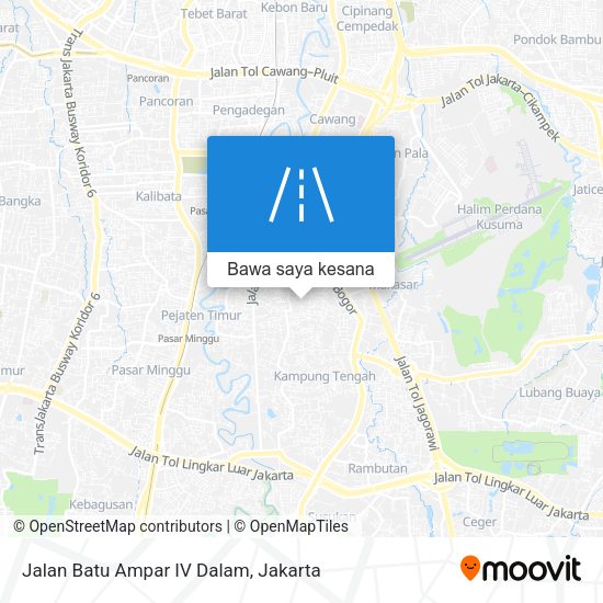 Peta Jalan Batu Ampar IV Dalam