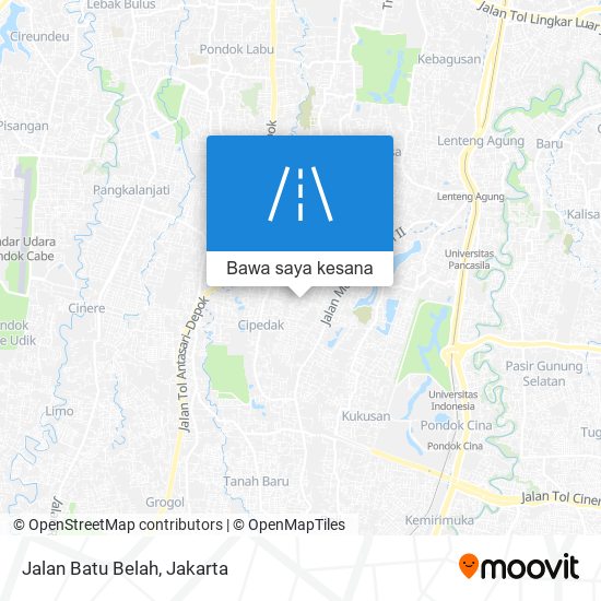 Peta Jalan Batu Belah