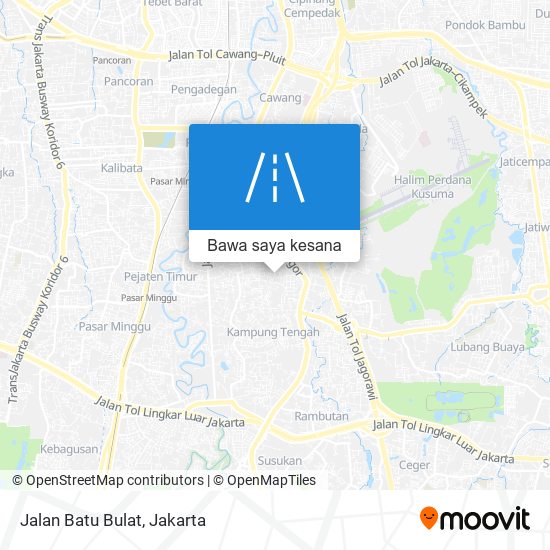 Peta Jalan Batu Bulat