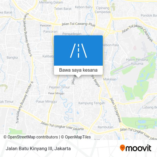 Peta Jalan Batu Kinyang III