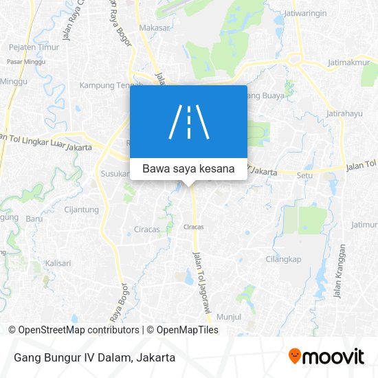 Peta Gang Bungur IV Dalam