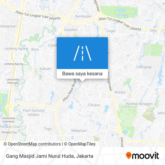 Peta Gang Masjid Jami Nurul Huda